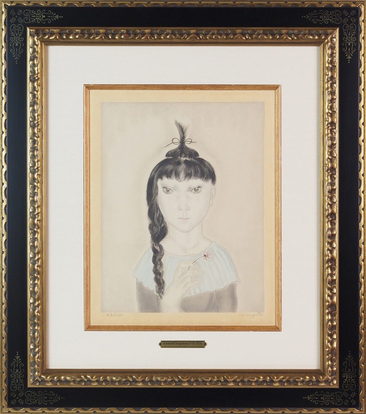 藤田嗣治 「花を持つ少女」 | | アトリエ・ブランカ