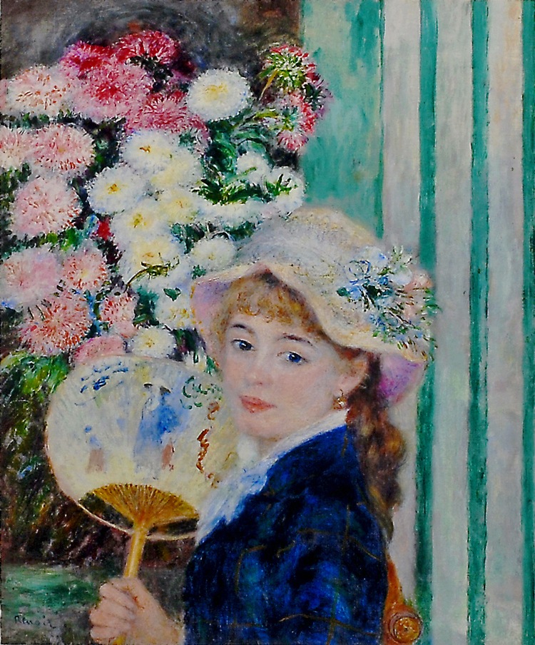 P=A・ルノワール 「団扇を持つ若い女」 | | アトリエ・ブランカ