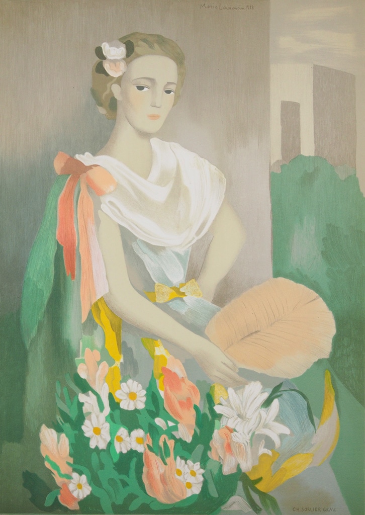 マリー・ローランサン 「シャルリー・デルマス夫人の肖像