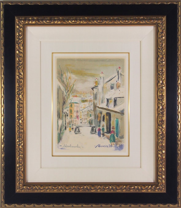 モーリス・ユトリロ 「モンマルトルのミミ・パンソンの家