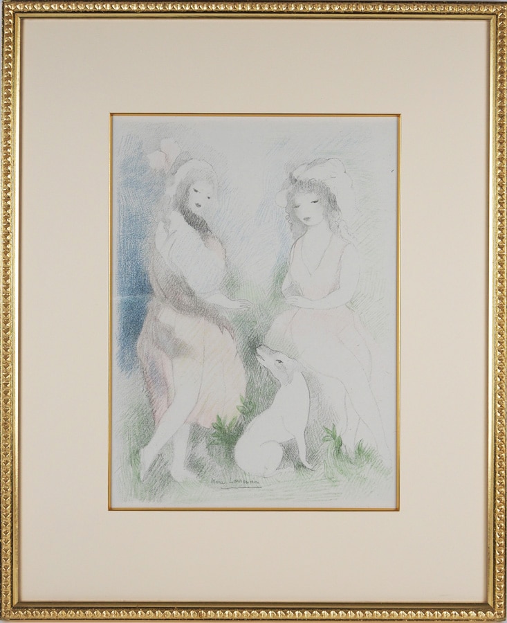 マリー・ローランサン 「二人の少女と犬」 | | アトリエ・ブランカ