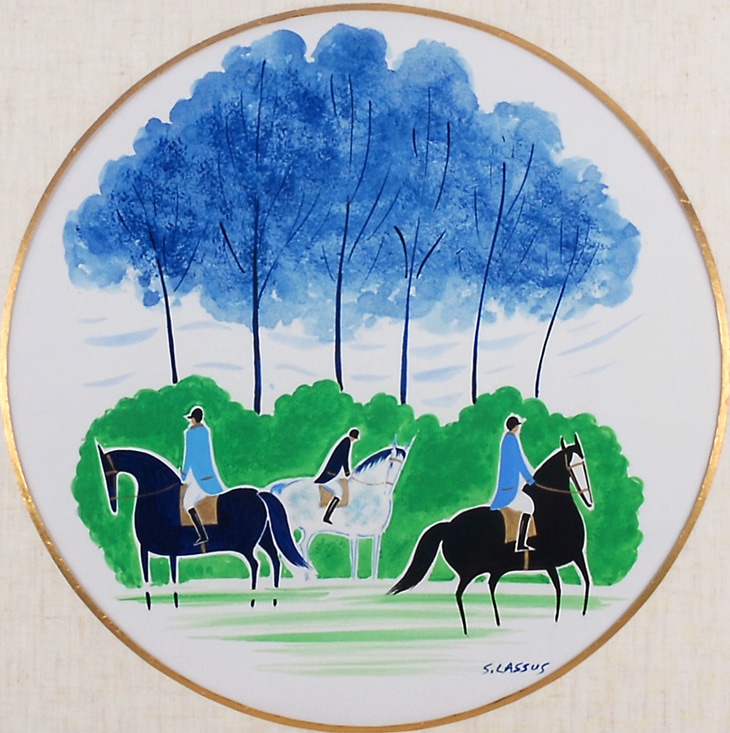 セルジュ・ラシス 「森の乗馬・Ⅰ」 | | アトリエ・ブランカ