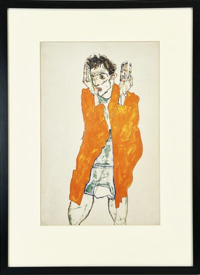 エゴン・シーレ 「オレンジの外套を着た自画像」 | | アトリエ・ブランカ
