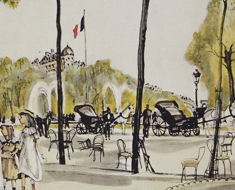 藤田嗣治 「シャンゼリゼ通り」 | | アトリエ・ブランカ