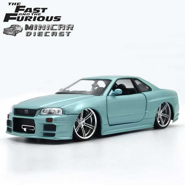1/24 ワイルドスピード 箱入り ミニカー BRIAN'S NISSAN SKYLINE GT-R