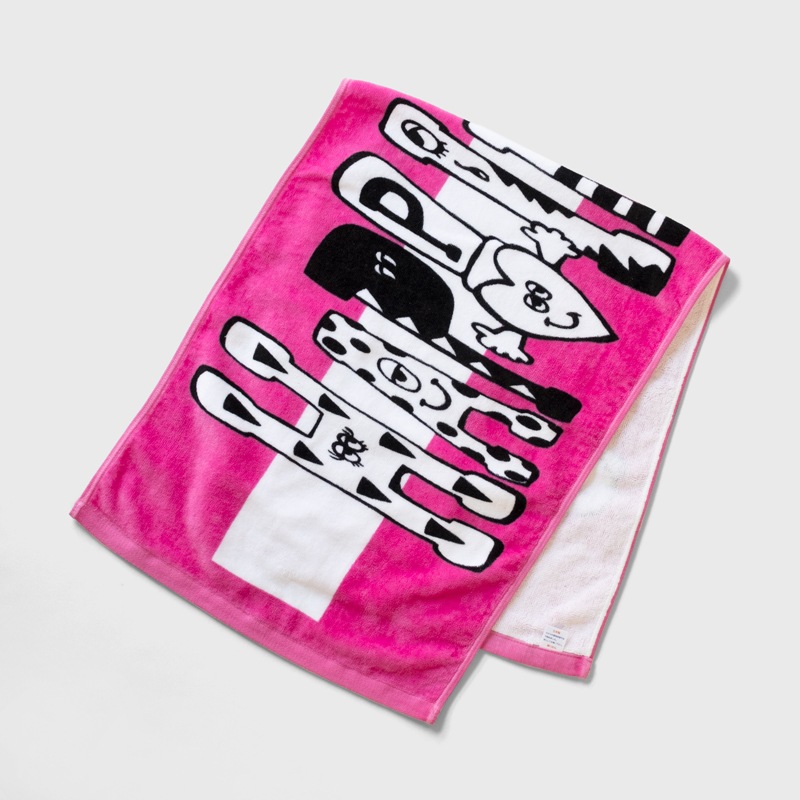 ハピネスタオルピンク / happiness towel pink | タオル | AI