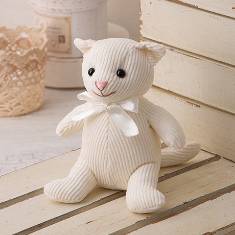 H481-516 コーデュロイ生地でつくるぬいぐるみ ねこ - ハマナカ商店