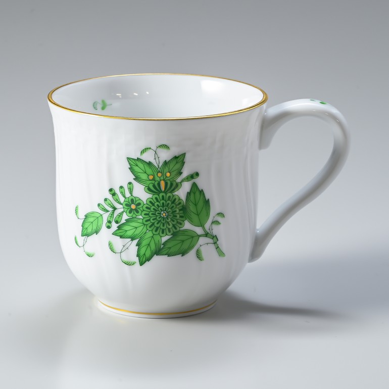 名入れ可有料 ヘレンド マグカップ アポニーグリーン 洋食器 手描き