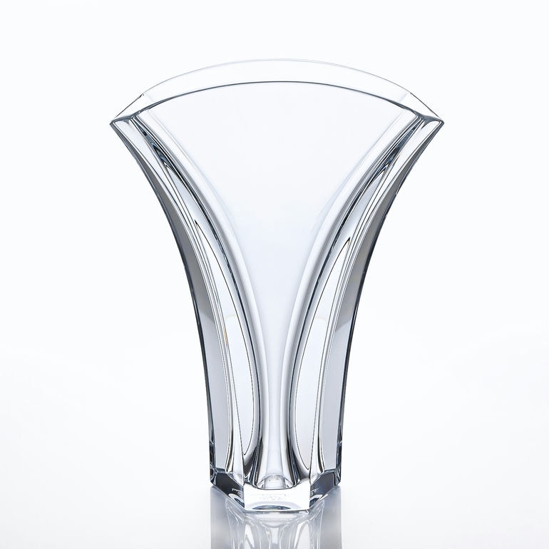 バカラ 名入れ対応 Baccarat ベース 花瓶 トロフィー ギンコ 18cm S