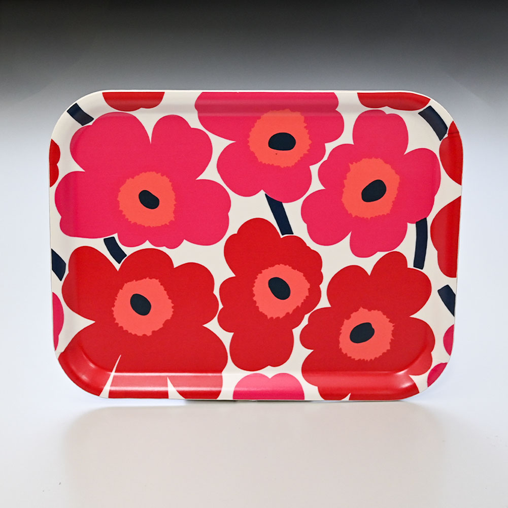 マリメッコ marimekko トレイ お盆 MINI UNIKKO ミニウニッコ ホワイト