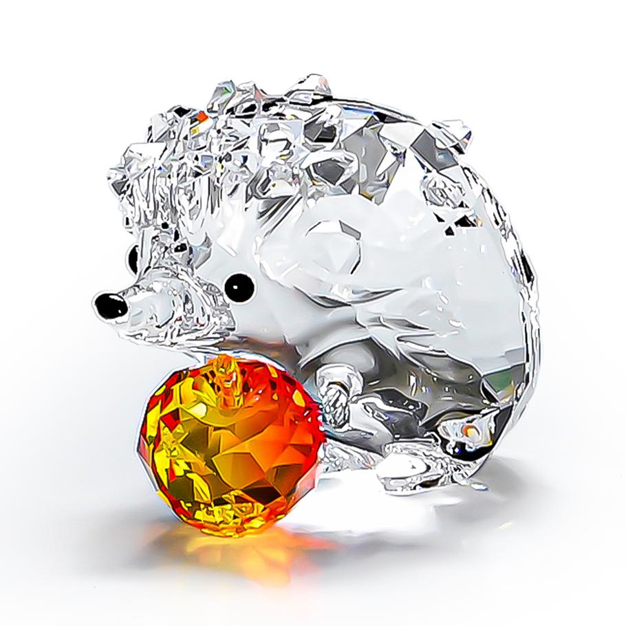 スワロフスキー SWAROVSKI フィギュリン ハリネズミとリンゴ