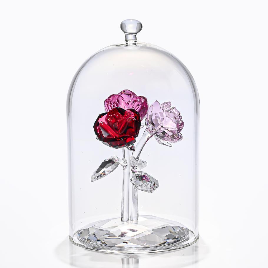 スワロフスキー SWAROVSKI フィギュリン ローズ ブーケ フィギュア