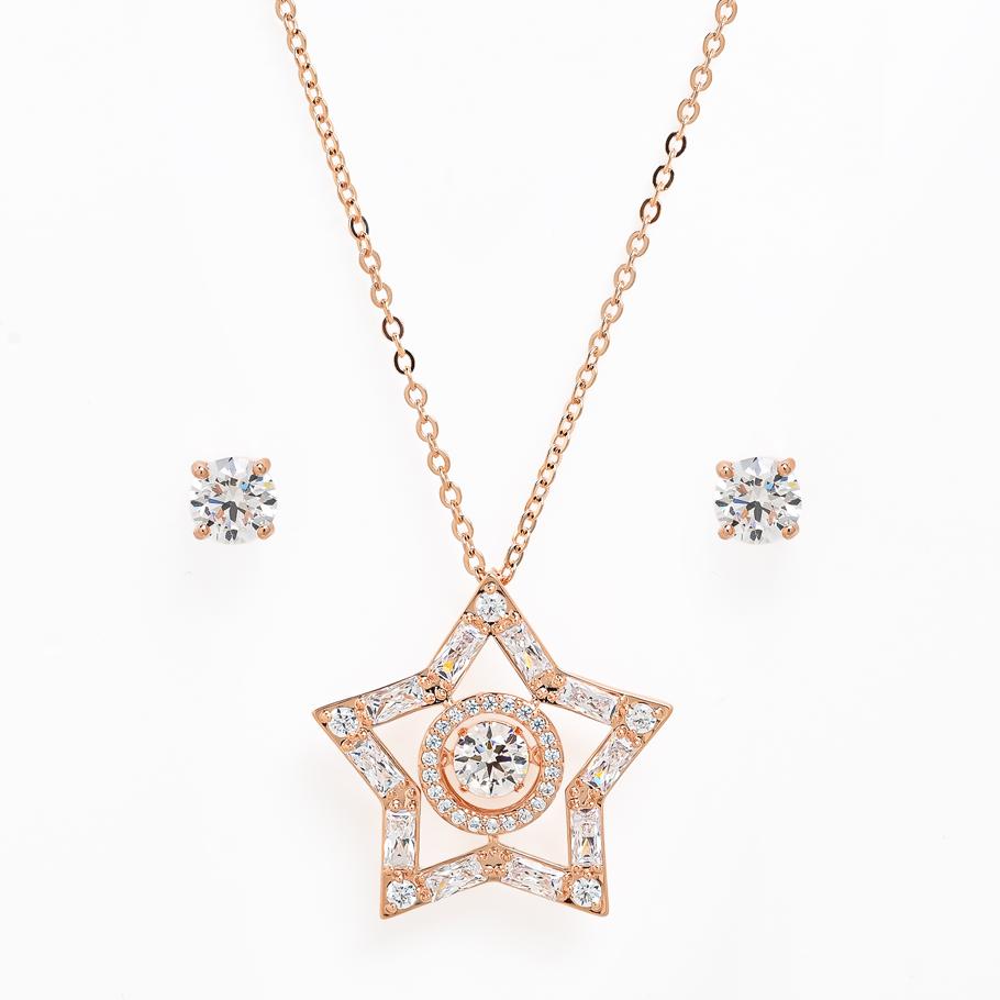 スワロフスキー SWAROVSKI ネックレス ピアス セット レディース