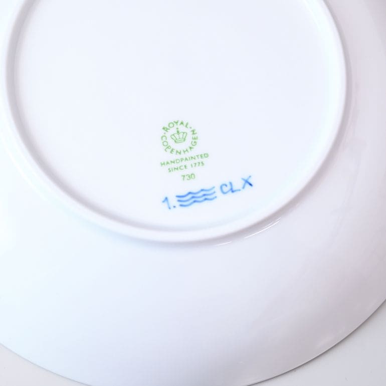 ロイヤルコペンハーゲン ブルーフルーテッド ハーフレース ディープ
