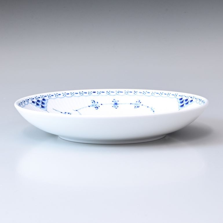 ロイヤルコペンハーゲン ブルーフルーテッド ハーフレース ディープ