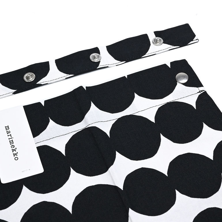 マリメッコ marimekko エプロン Rasymatto ラシィマット ブラック