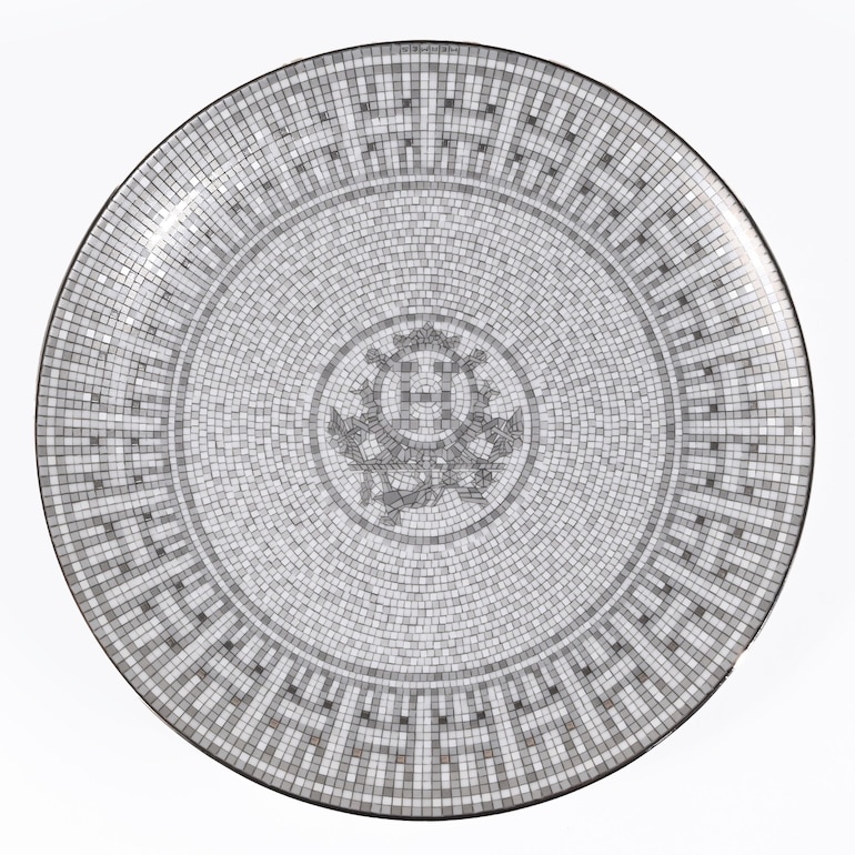 エルメス HERMES モザイク ヴァンキャトル プラチナ 035007P 21cm