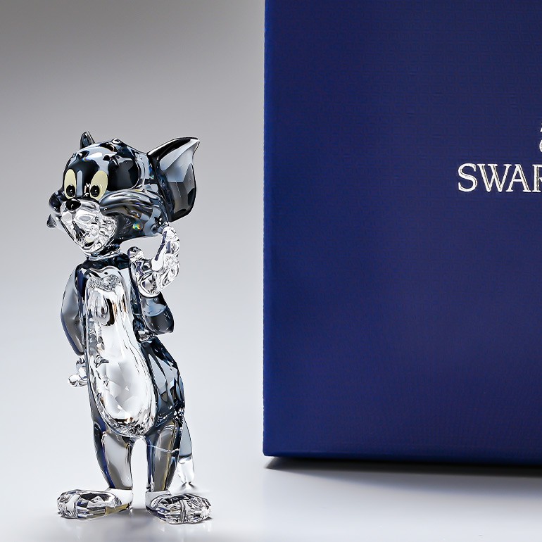 スワロフスキー SWAROVSKI クリスタルフィギュア トムとジェリーTOM