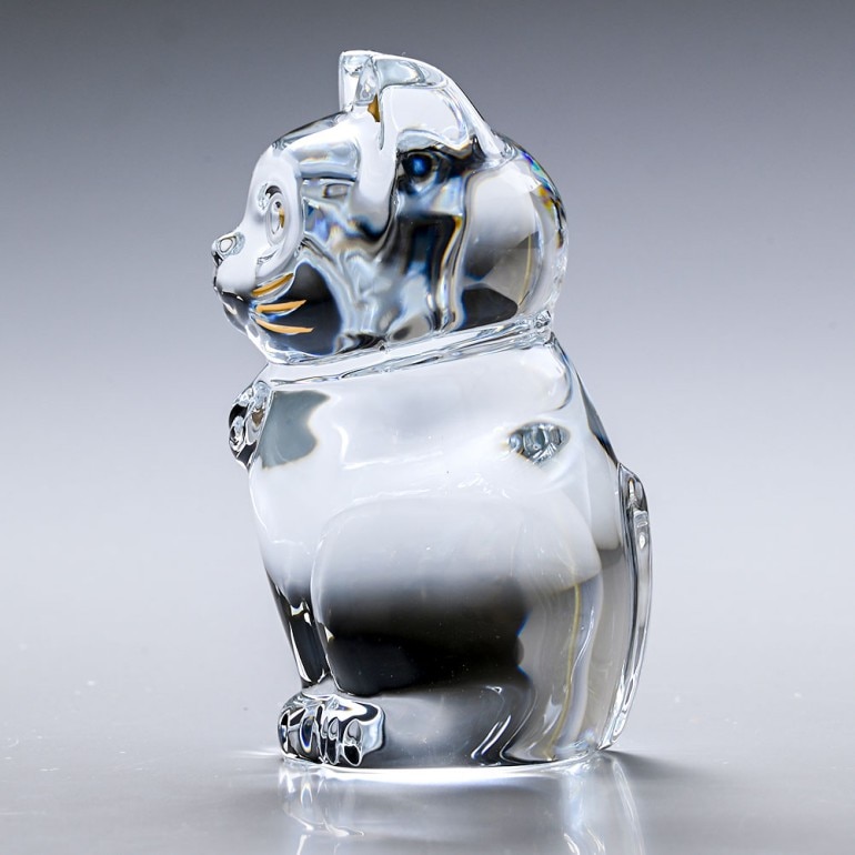 バカラ 名入れ対応 Baccarat フィギュア オーナメント 招き猫 クリア