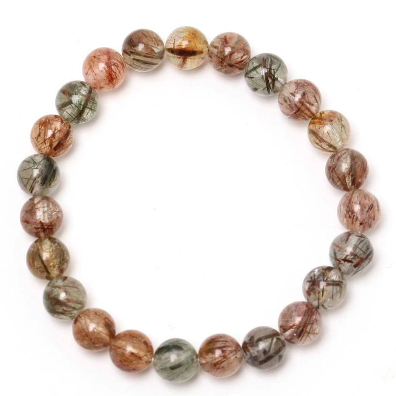 数量限定】キャッツアイブロンズルチルクォーツHC 10ミリ ビーズ