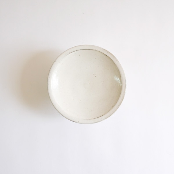 高木剛 粉引高台皿 小