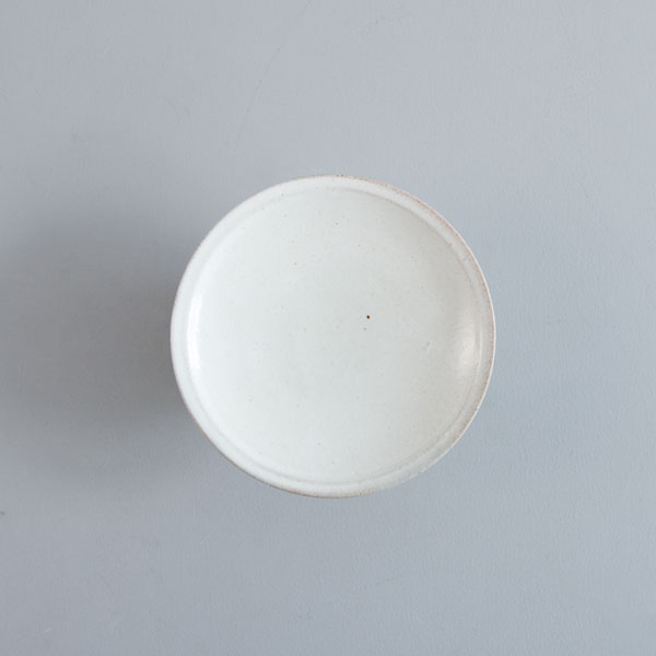 高木剛 粉引高台皿5寸 Φ15cm