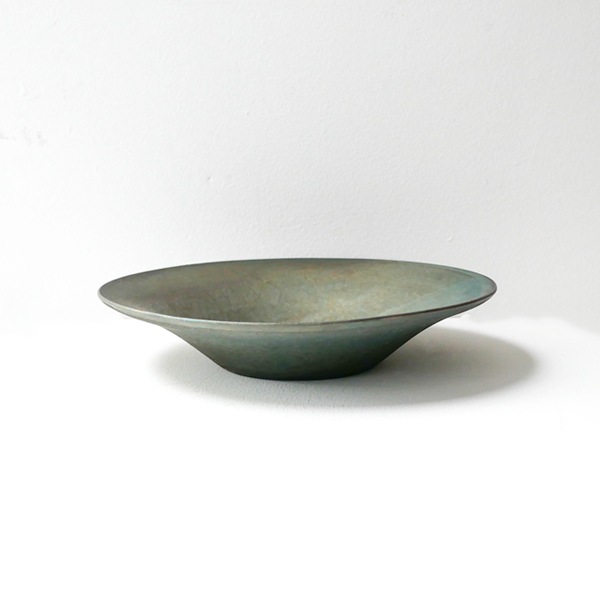 瀬川辰馬 硫化銀彩口広鉢 大