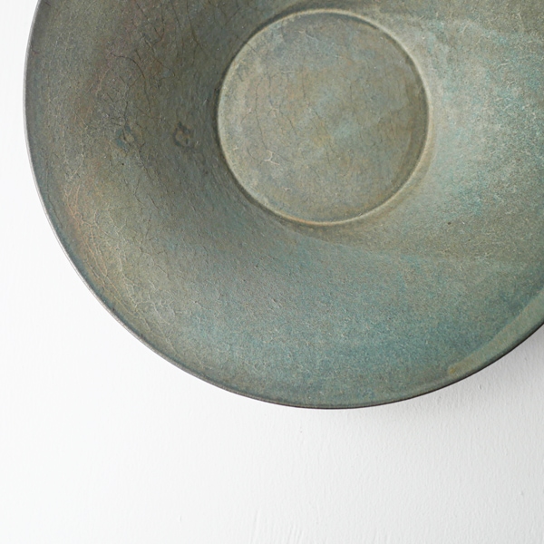 瀬川辰馬 硫化銀彩口広鉢 大