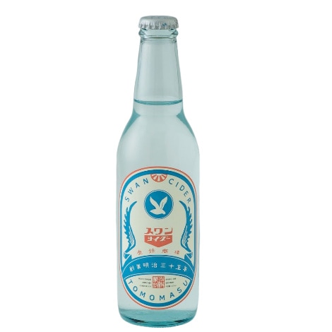スワンサイダー（復刻版） 330ml 24本【地サイダー：佐賀】｜ 友桝飲料