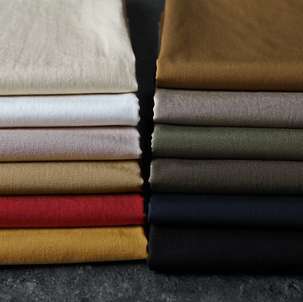 ワイド幅│洗いをかけた 高密度 綿麻ウェザークロス バイオウォッシュ