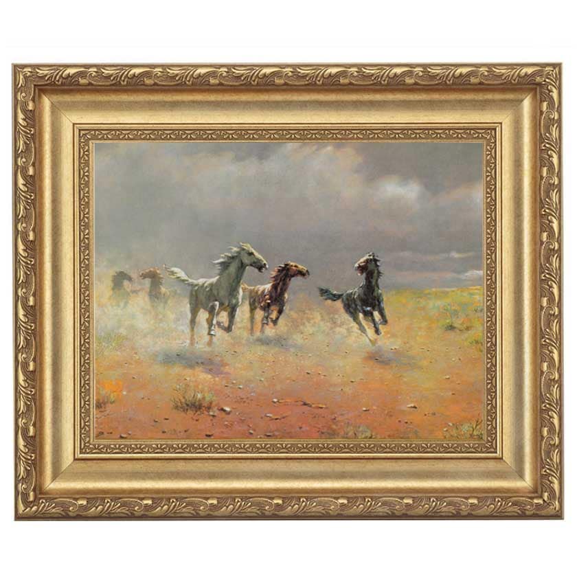 荒野の群馬』 アルボー 4号 立体複製名画 額装付 【ポイント5％還元中