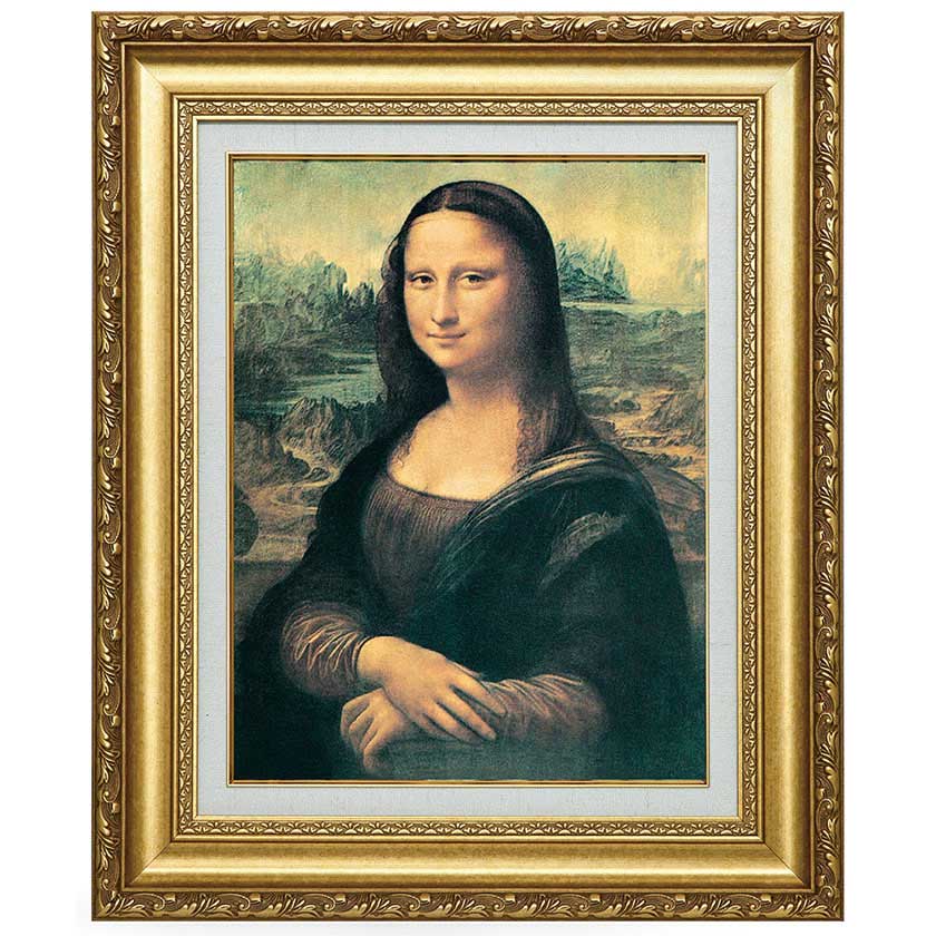 モナリザ』 ダ・ヴィンチ 6号 立体複製名画 額装付 【ポイント5％還元