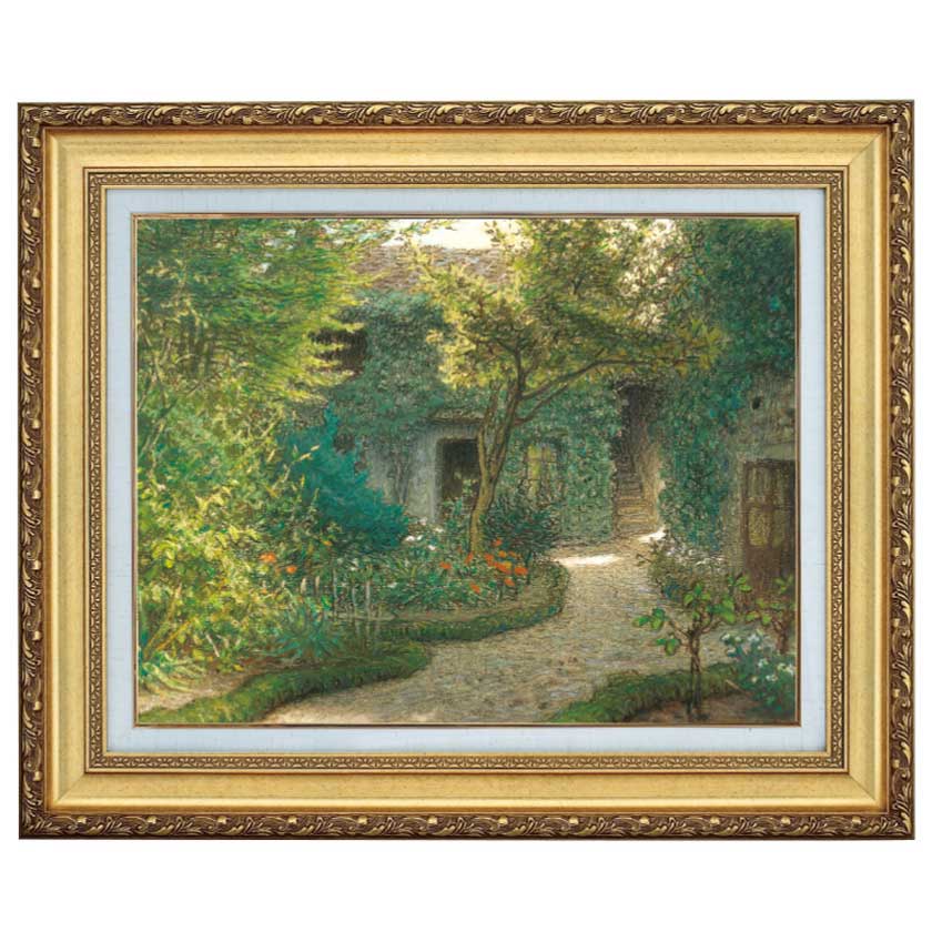 バルビゾンのルソーの家』 ミレー 6号 立体複製名画 額装付 【ポイント