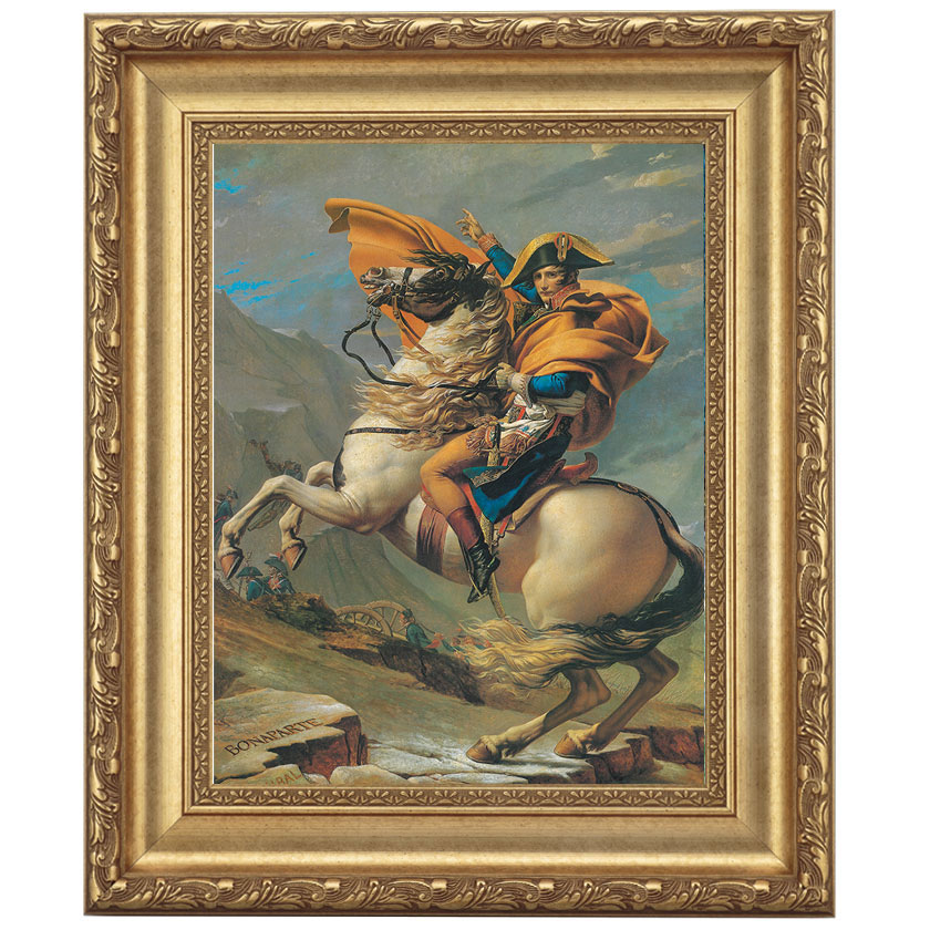 ナポレオン』 ルイ・ダヴィッド 4号 立体複製名画 額装付 【ポイント5