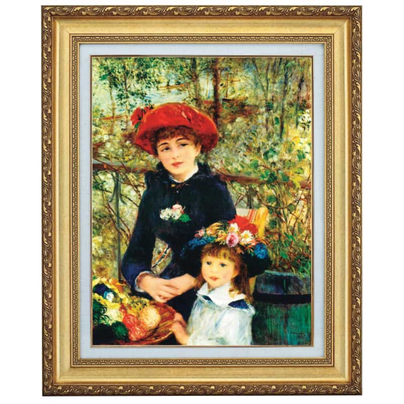 ジャンヌ・デュラン＝リュエル嬢』 ルノワール 10号 立体複製名画 額装