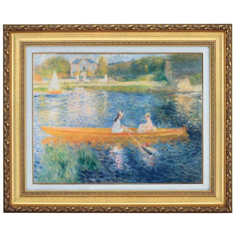 ジャンヌ・デュラン＝リュエル嬢』 ルノワール 6号 立体複製名画 額装