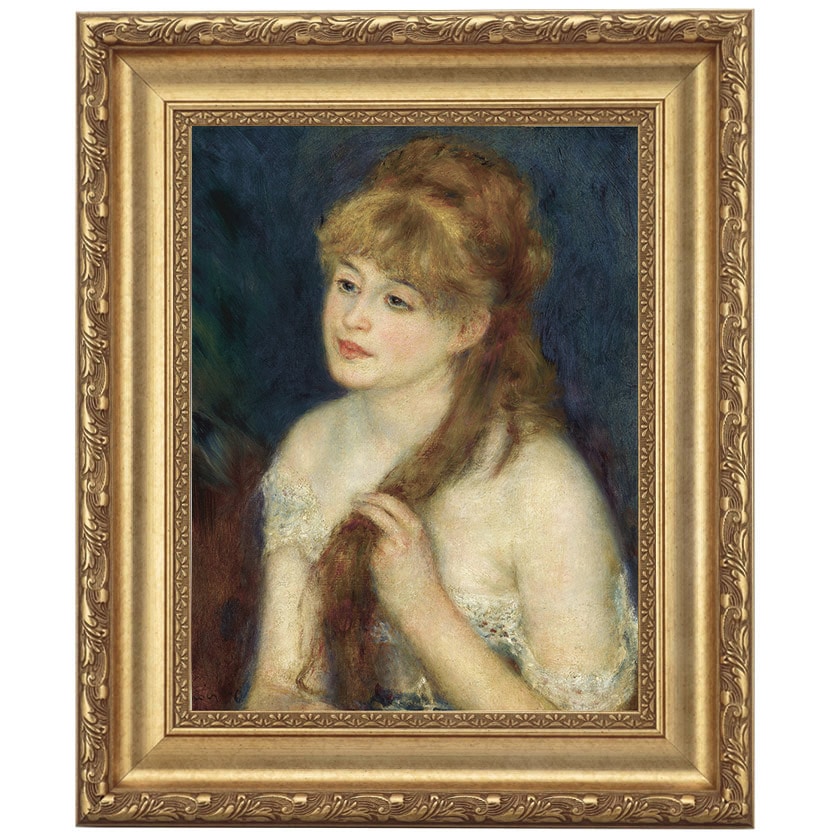 ジャンヌ・デュラン＝リュエル嬢』 ルノワール 10号 立体複製名画 額装