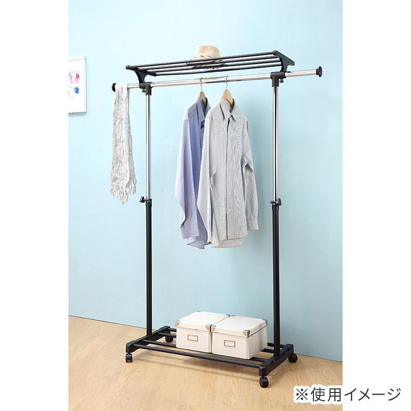 上棚付き伸縮スタイルハンガーラック VC－SHT アークランズ | 収納