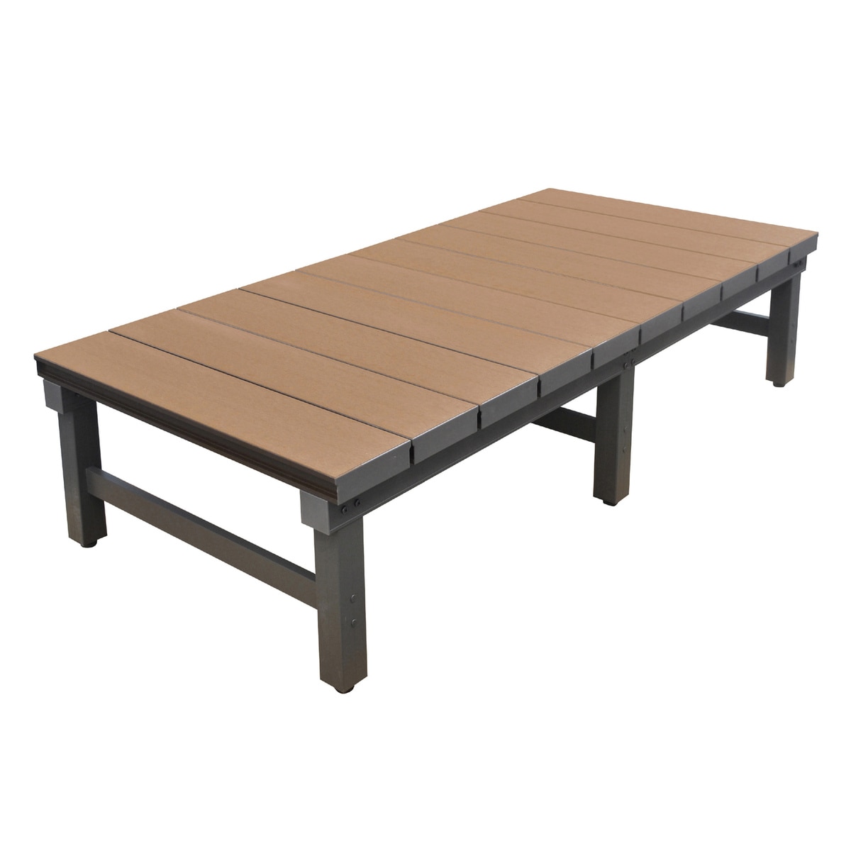 送料無料】人工木アルミDXデッキ 幅1800×奥行900×高さ400～440mm