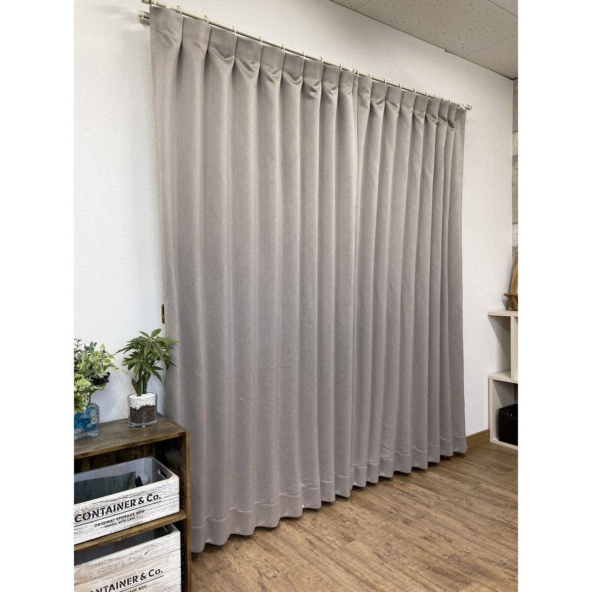 送料無料】ドレープカーテン 遮光 パルミエ BE （約）巾100×丈200cm 2