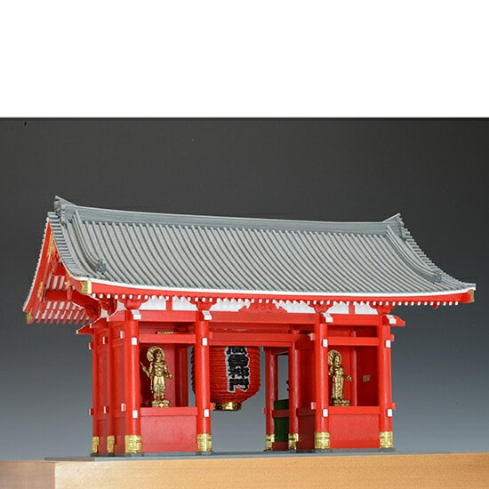 送料無料】ウッディジョー 木製建築模型 1/50 浅草寺 雷門 | アート