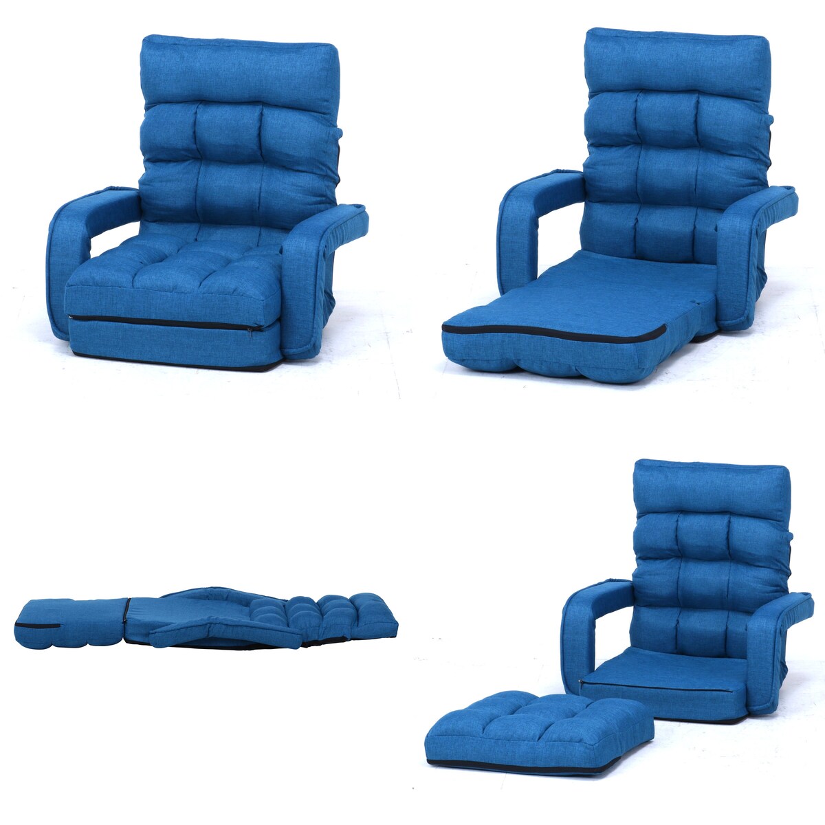 送料無料】欠品中 次回4月中旬予定 不二貿易 4WAY座椅子 0212 ネイビー