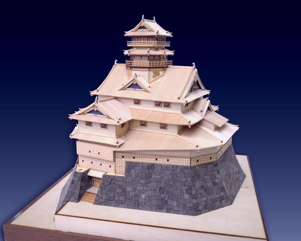 ウッディジョー 木製建築模型 1/150 安土城（改良版） | アーク