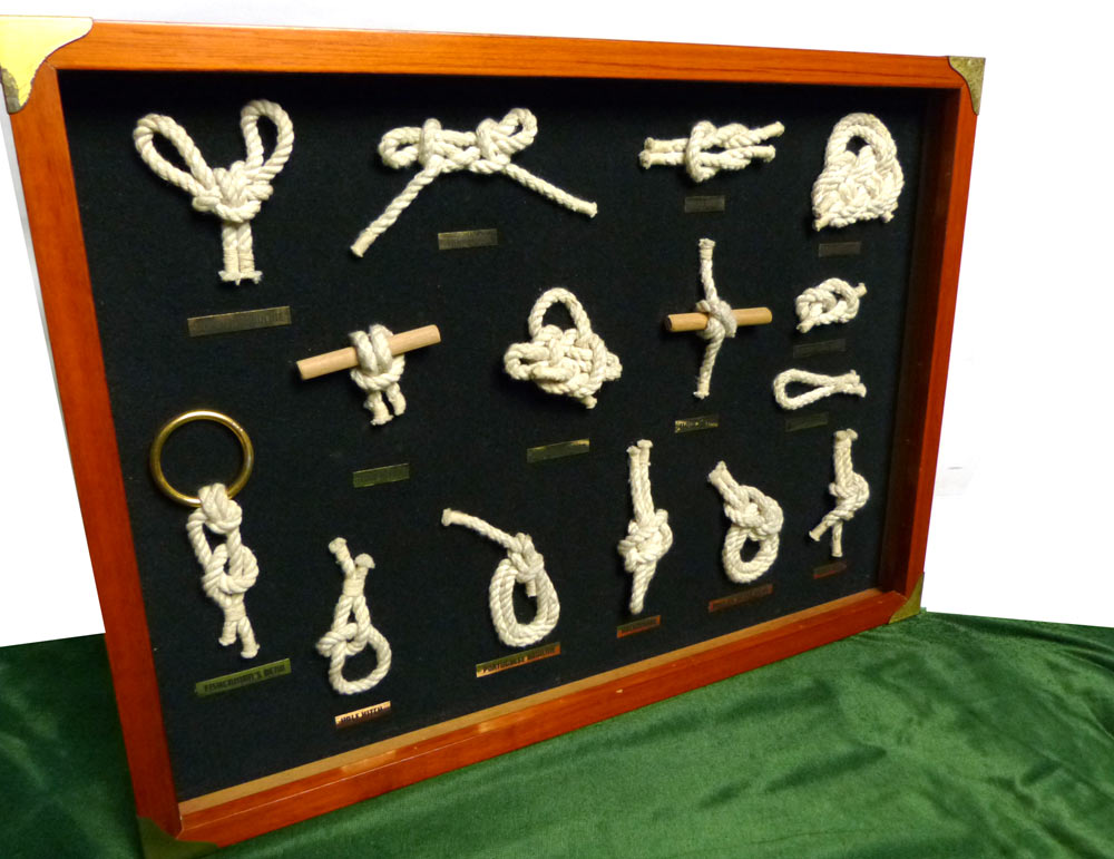 マリンインテリア額 ロープノット / ロープワーク (ガラス無し)【中古