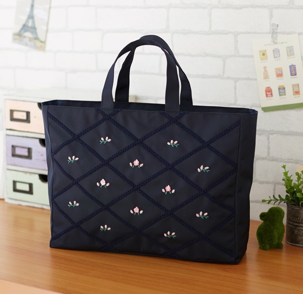 ナイロンブレードサブバッグ 手刺繍ローズをお探しならお受験専門店