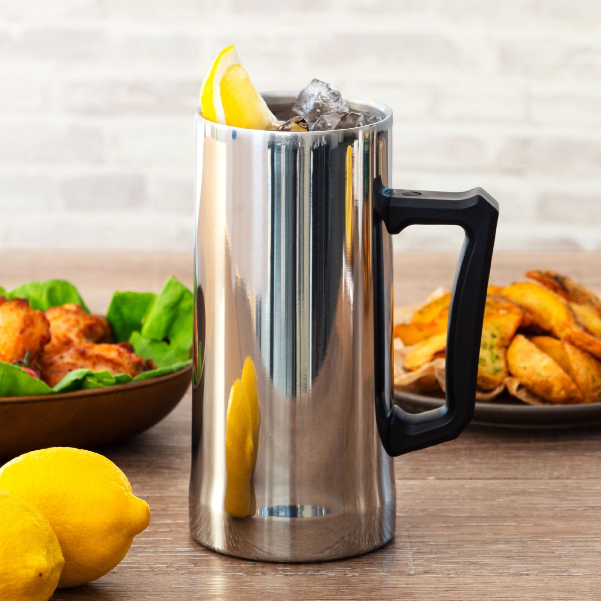 Sinqs（シンクス）ビアジョッキ 外面ミラー仕上げ なめらか飲み口 GIGA