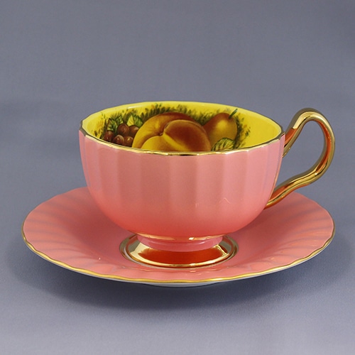 ティーカップ＆ソーサー オーバン オーチャードゴールド ピンク