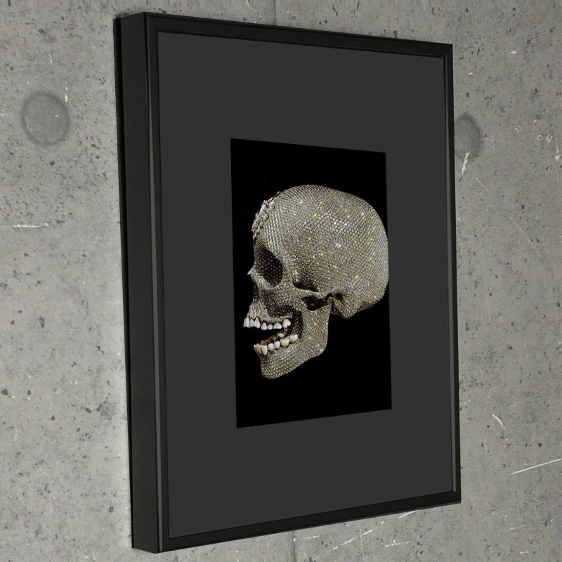 限定特殊マット額装品/ダミアン・ハースト/ダイヤモンドスカル02