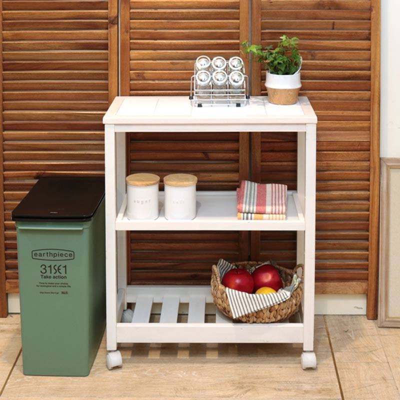 タイルトップワゴン Soup 3段｜B-COMPANY公式オンラインショップ