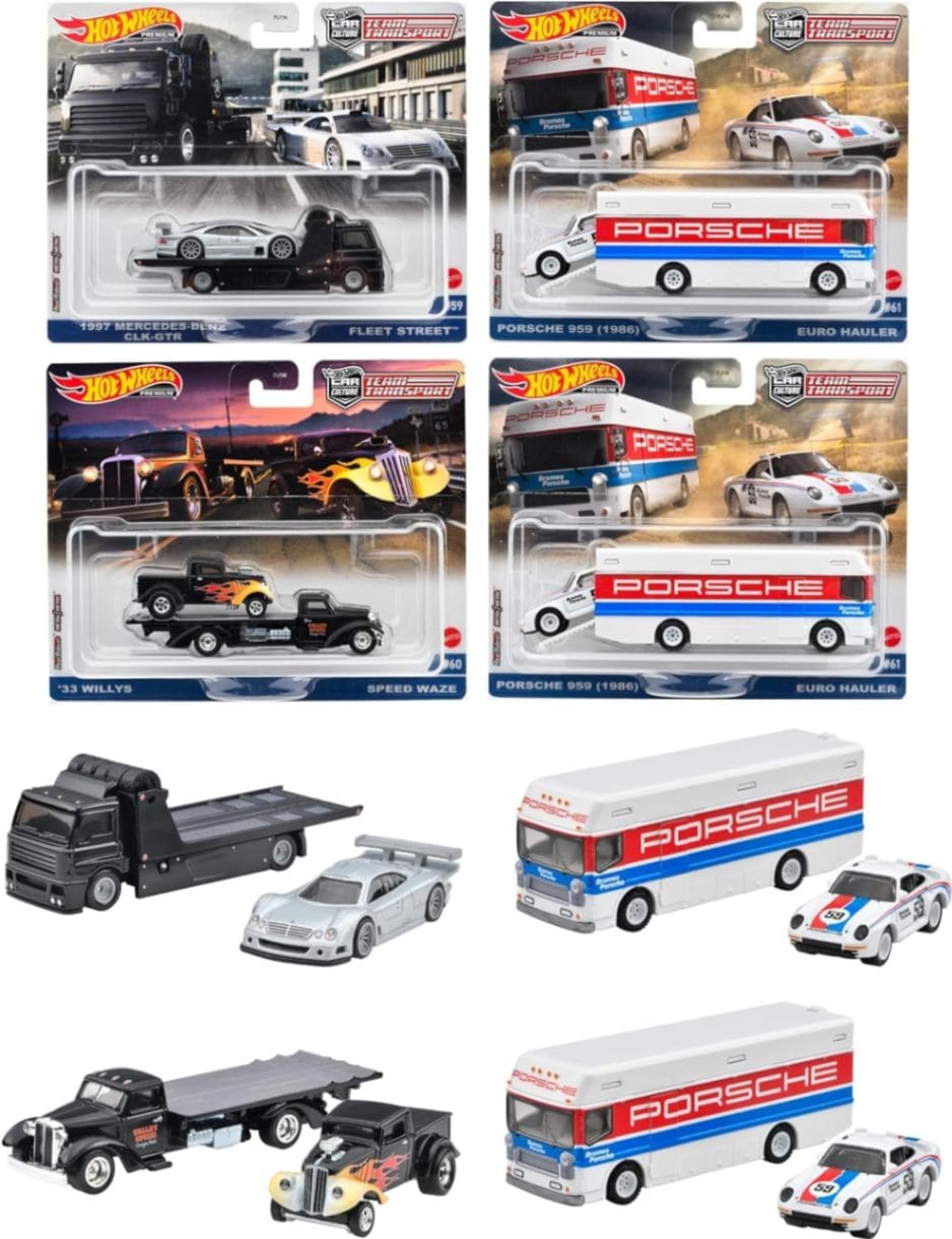 BOX】ホットウィール(Hot Wheels) チームトランスポート 4台入り